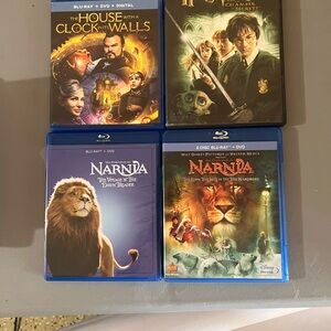 Family Fantasy Blu-ray Bundle Narnia, Harry Potter, House with Clock in Walls
